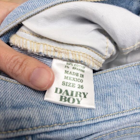 Dairy Boy Relaxed Straight Leg Denim Jeans Size 26 - Picture 9 of 9